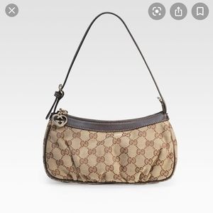 Gucci Monogram GG Pouchette lovely case purse